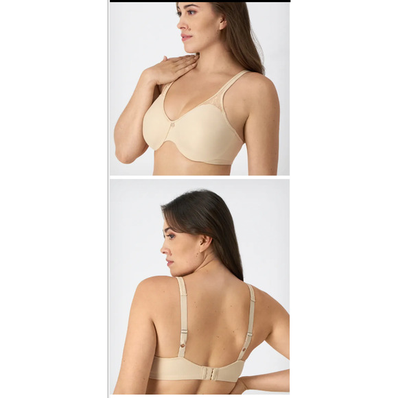 Bali Women's Passion for Comfort Seamless Minimizer Bra Soft Tuape Size 38G 1025 - Picture 2 of 2